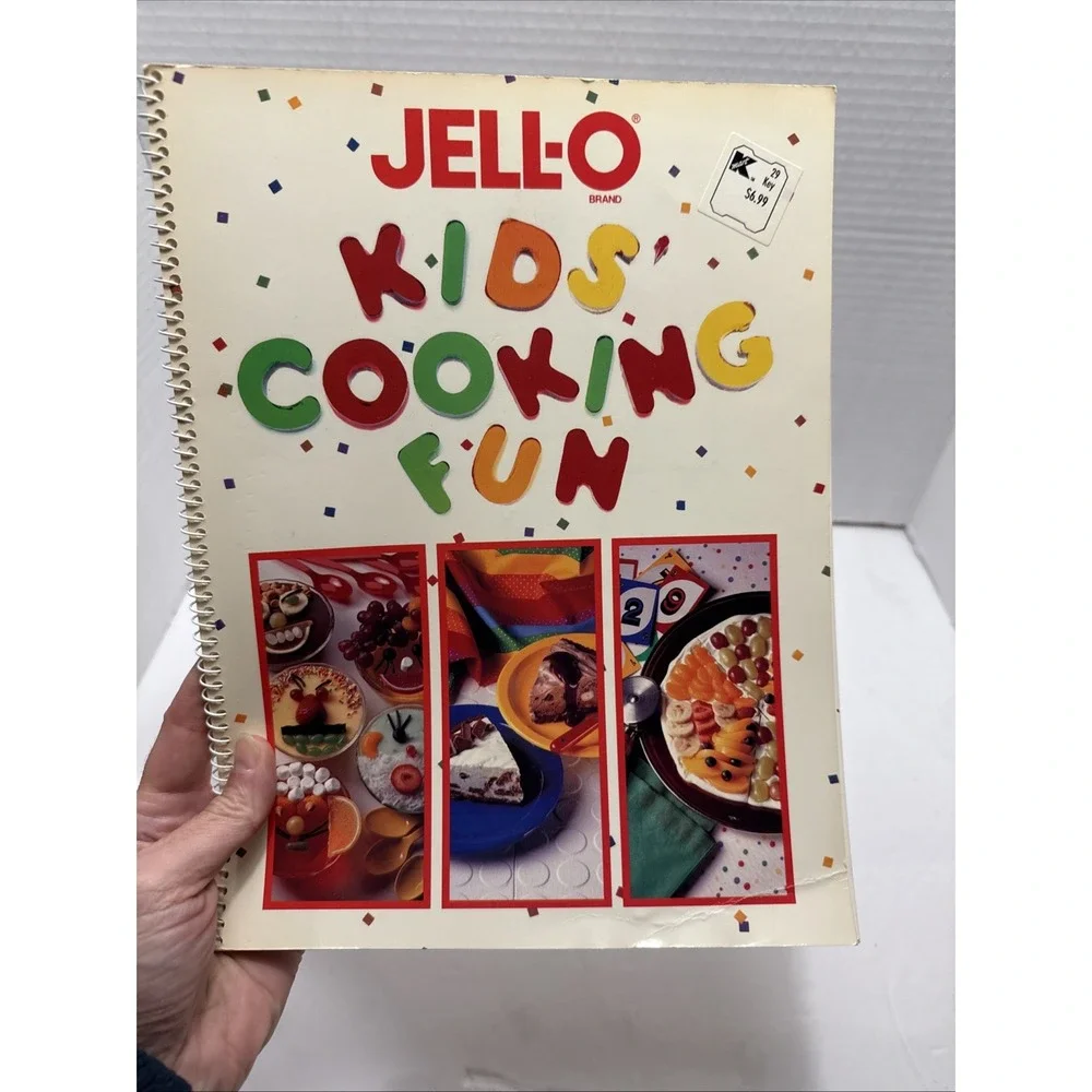 Vintage Jell-O Kids‎ Cooking Fun Cook Book 1991 Spiral Bound By Crescent Books